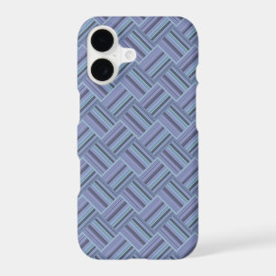Rayures diagonales bleu-gris tissent un motif