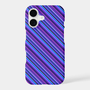 Rayures diagonales en bleu et violet