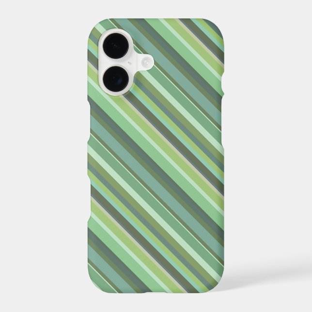 Rayures diagonales vert olive (Verso)