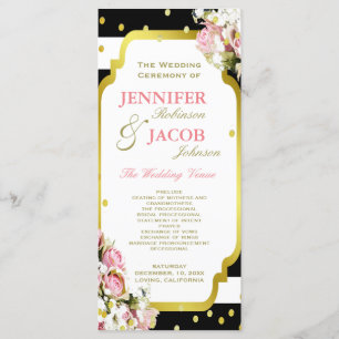 Rayures du programme de mariage, roses,