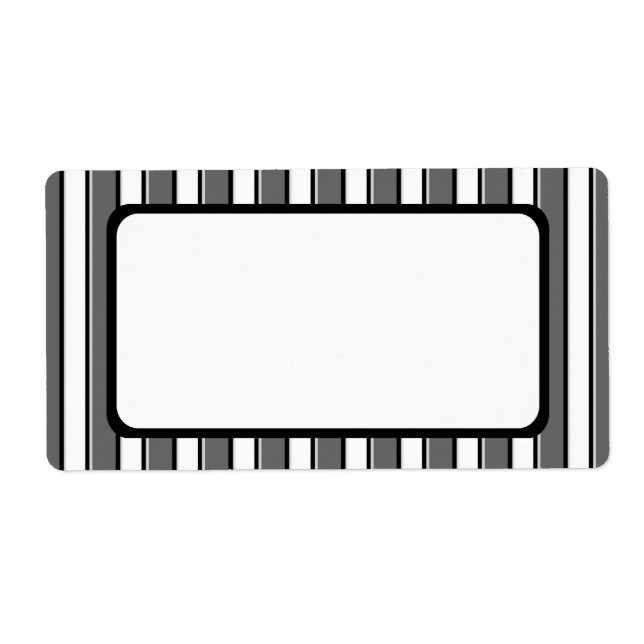 Rayures grises et noires sur le blanc (Devant)