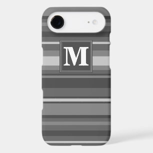 Rayures grises Monogramme