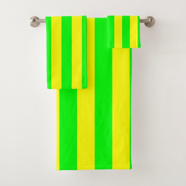 Rayures Jaune Citron et Vert Citron (En situation)