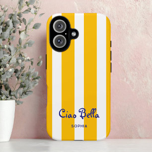 Rayures Jaune Orange Clair Ciao Bella
