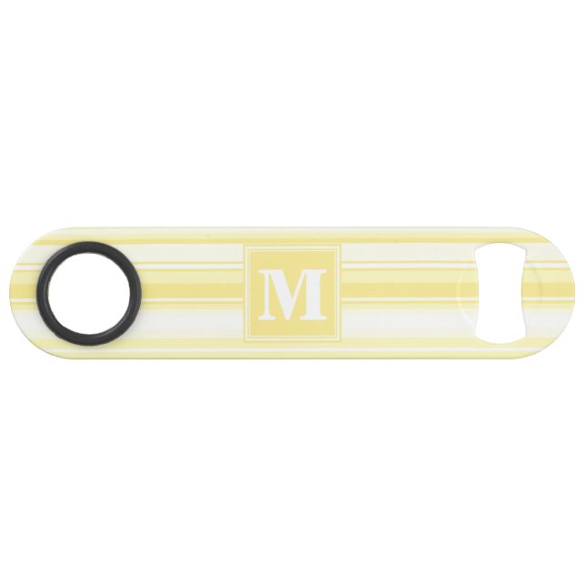 Rayures jaunes citron Monogram (Devant (Horizontal))