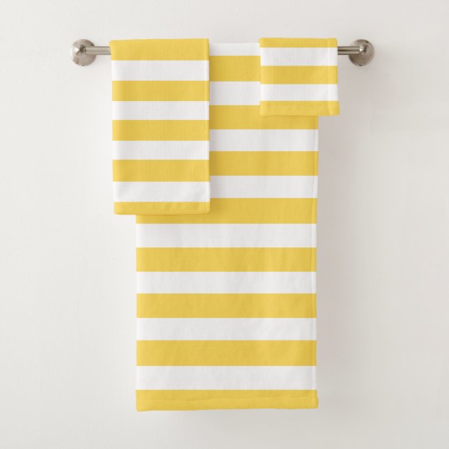 Rayures jaunes de chaise longue (En situation)