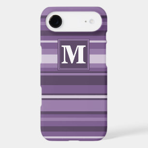Rayures lavande Monogramme