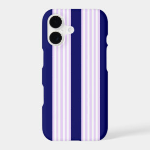 Rayures lilas et blanches avec du bleu marine