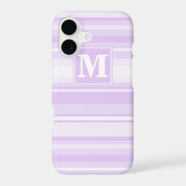Rayures lilas monogramme (Verso)
