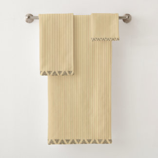Rayures Modernes Or Abricot