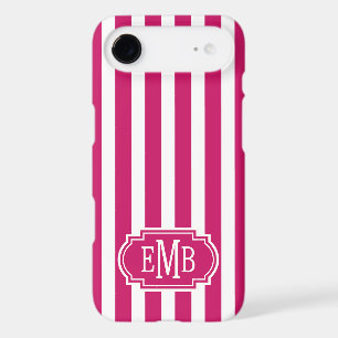 Rayures monogrammes Berry et blanc