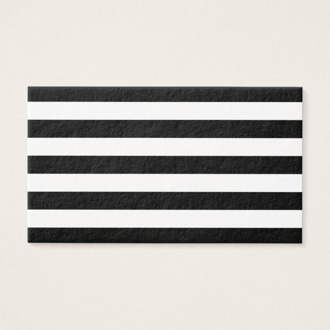 Rayures noires et blanches élégantes (Devant)