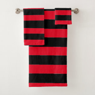 Rayures noires et rouges