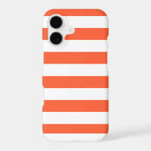 Rayures orange et blanches