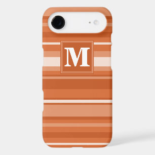 Rayures orange monogramme