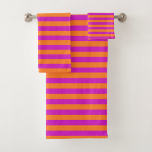 Rayures oranges et magenta