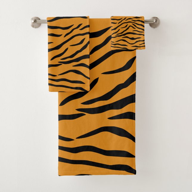 Rayures oranges et noires de tigre (En situation)