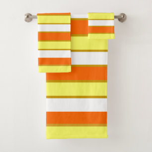 Rayures oranges, jaunes et blanches