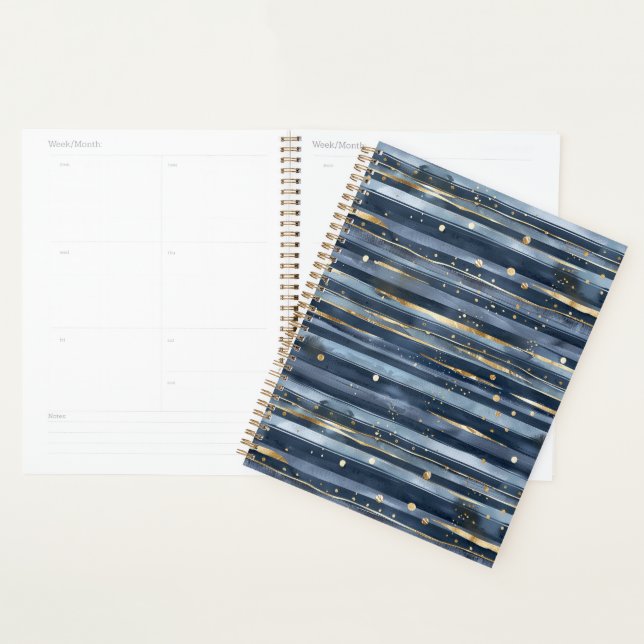 Rayures Points Or Bleu (Devant avec enveloppe)