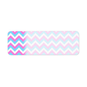 Rayures roses et bleues de zigzag de Chevron