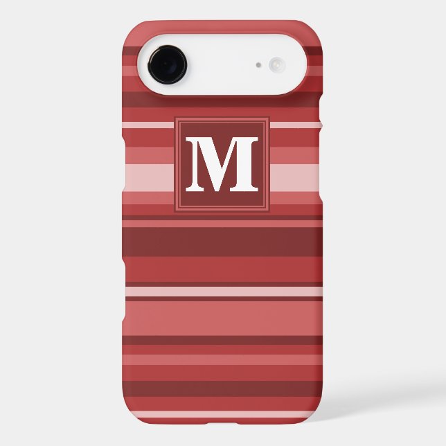 Rayures rouges monogramme (Verso)