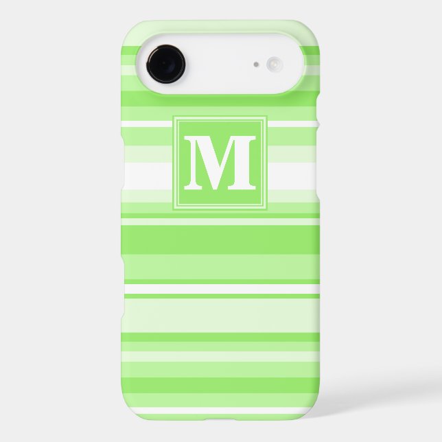 Rayures vert citron Monogram (Verso)