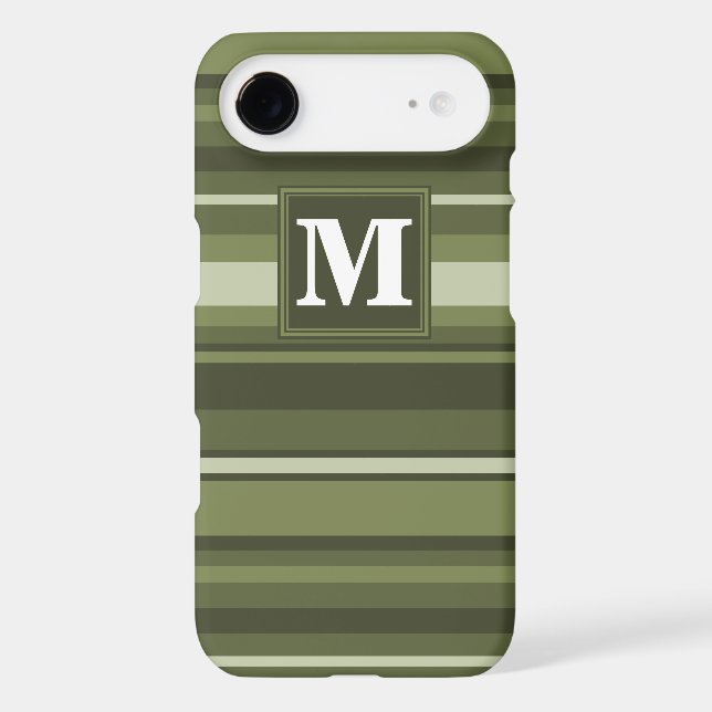 Rayures vert olive Monogram (Verso)