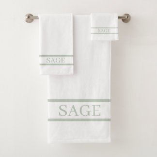 Rayures vert sauge élégantes sur fond blanc