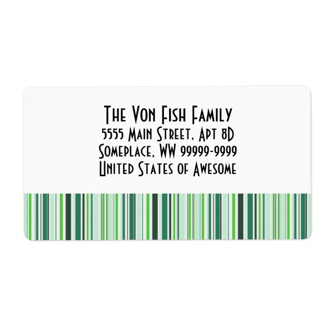 Rayures Vertes Cool (Devant)