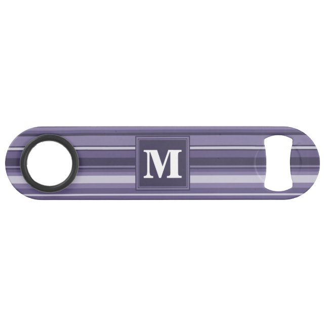 Rayures violettes de cuir monogramme (Devant (Horizontal))