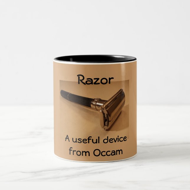 Razor: a useful device from Occam Two-Tone Coffee Mug (Center)