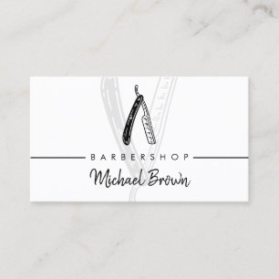 Razor Barbershop Business Card