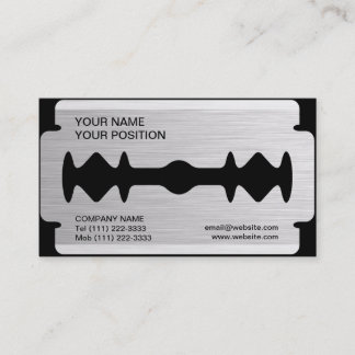 Razor Blade Business Card