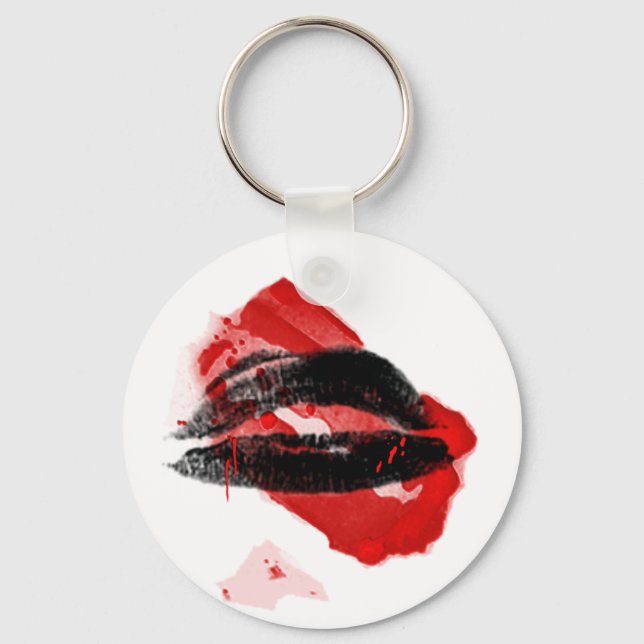 Razor Blade Kisses vampire keychain (Front)