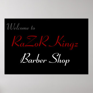RaZoR Kingz Barber Shop Promotional Poster