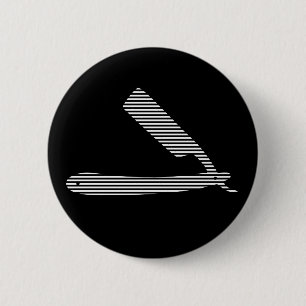razor stripes 2 inch round button