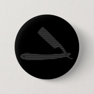 razor stripes 2 inch round button