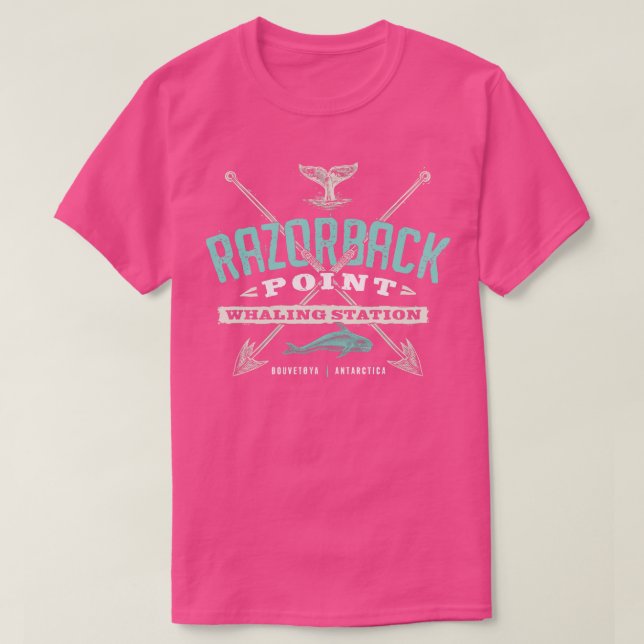 Razorback Point Whaling Station T-Shirt (Design Front)