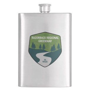 Razorback Regional Greenway Hip Flask