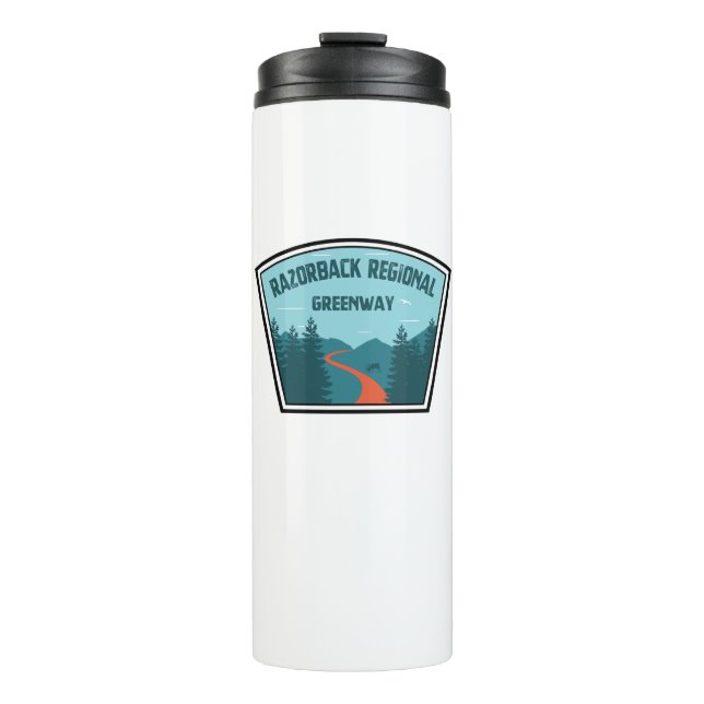 Razorback Regional Greenway Thermal Tumbler (Front)