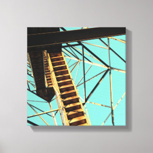 razorback tower in eureka springs canvas print