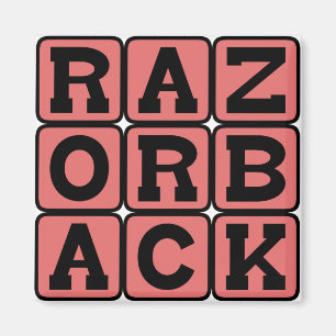 Razorback, Wild Boar Magnet