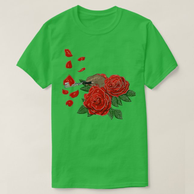 Razors amp Roses T-Shirt (Design Front)
