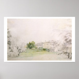 Razumovsky Palace (pencil & w/c) Poster