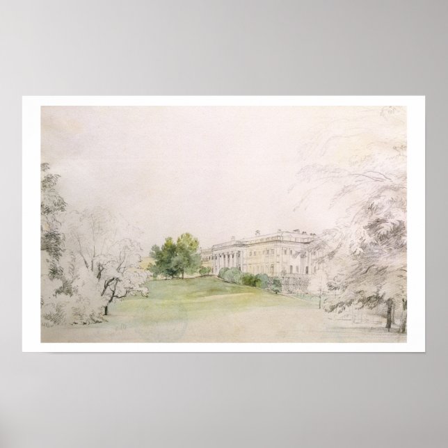 Razumovsky Palace (pencil & w/c) Poster (Front)