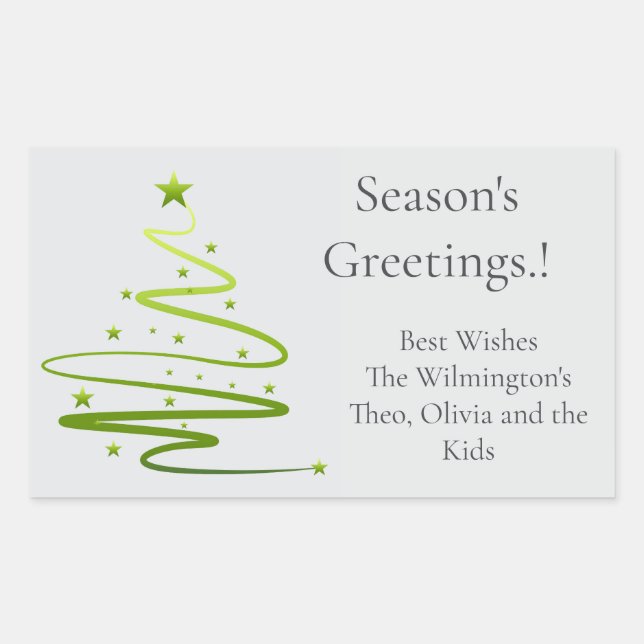 Razzle Dazzle Christmas Rectangular Gift Label (Front)