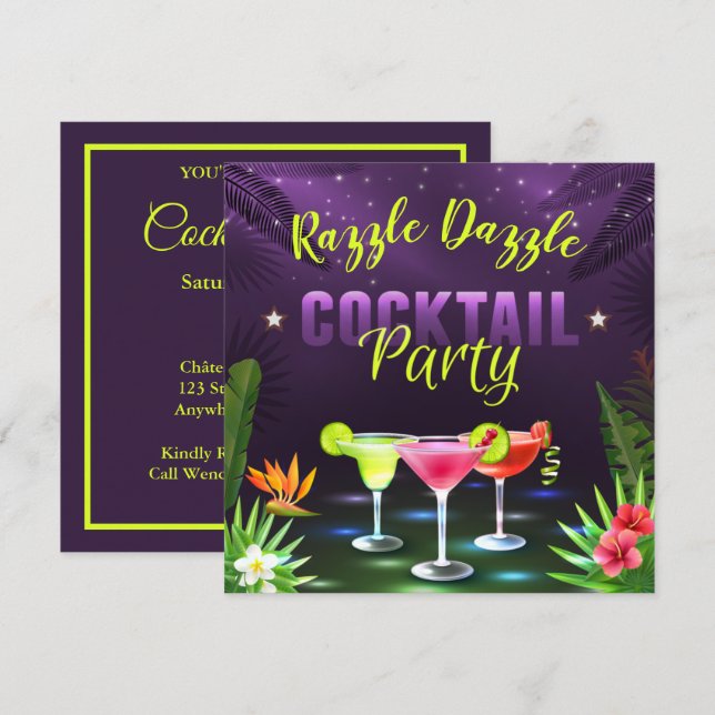 Razzle Dazzle Cocktail Mixer Mojito Party (Front/Back)