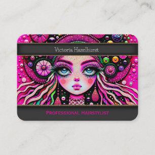 Razzle Dazzle Fun Professional Hair Stylist Business Card
