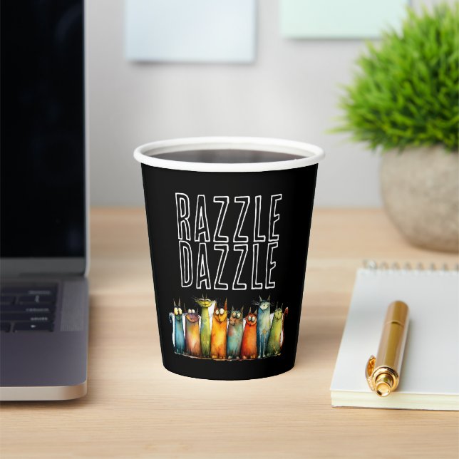 Razzle Dazzle Paper Cup (Insitu)