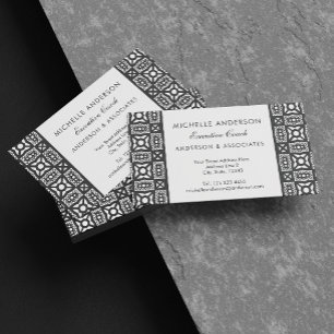 Razzmatazz Black and White Business Card